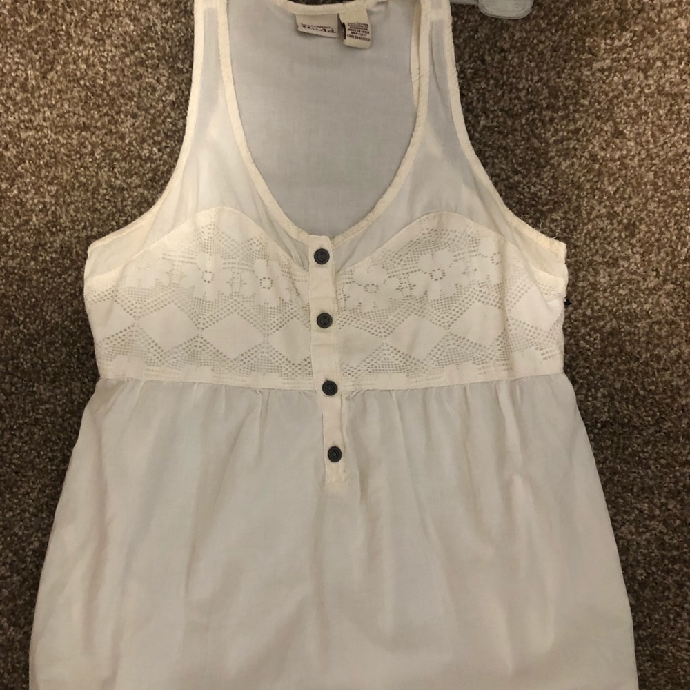 Cream lace top